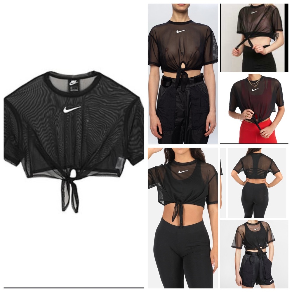 NIKE INDIO MESH CROP TOP.